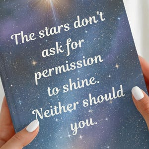 Celestial Star Journal, Constellation Notebook, Motivational Hardcover Diary