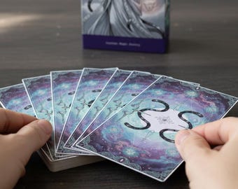 Veil of Obsession Tarot | Digital Download Printable Tarot Deck | Dark Feminine Mystery