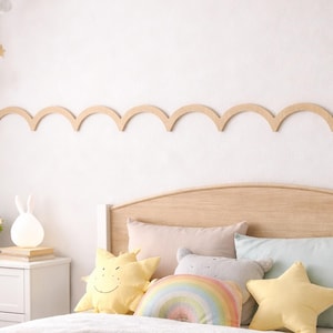 Bordure de cimaise à moulures murales festonnées pour chambre d'enfants en forme de corniche pour chambre d'enfants