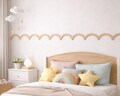 Scalloped  Wall Molding Chair Rail Border Cornice-Shaped  Nursery Kids Room product logo