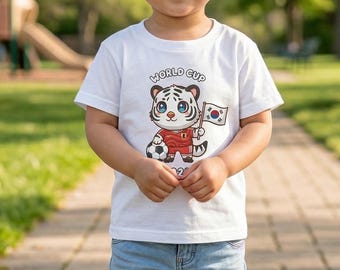 South Korea World Cup 2026 Toddler Shirt | Tiger Soccer Fan Tee