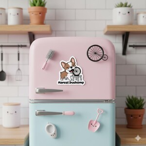 Duchomp Magnet Kawaii Artist Parody Magnet for Kids and Fridge Decor