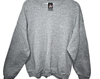 Sudadera vintage JC Penney USA Olympic, fabricada en Estados Unidos, talla XL, color gris.