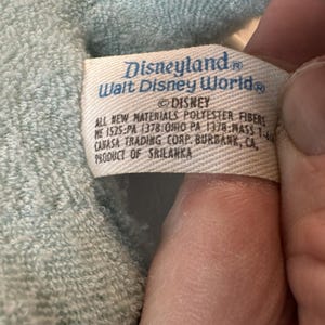 Vintage Baby Mickey Mouse Disneyland disneyworld Plush Stuffed Animal 12" EUC image 3