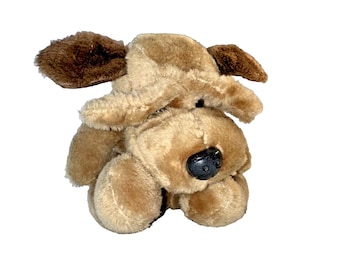 Plush Puppy Raffoler Brown Stuffed Animal Toy Droopy Eyes Dog 1985 Vintage