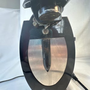 GE General Electric Tall Can Opener Knife Sharpener + Bag Bottle Opener - Black image 6
