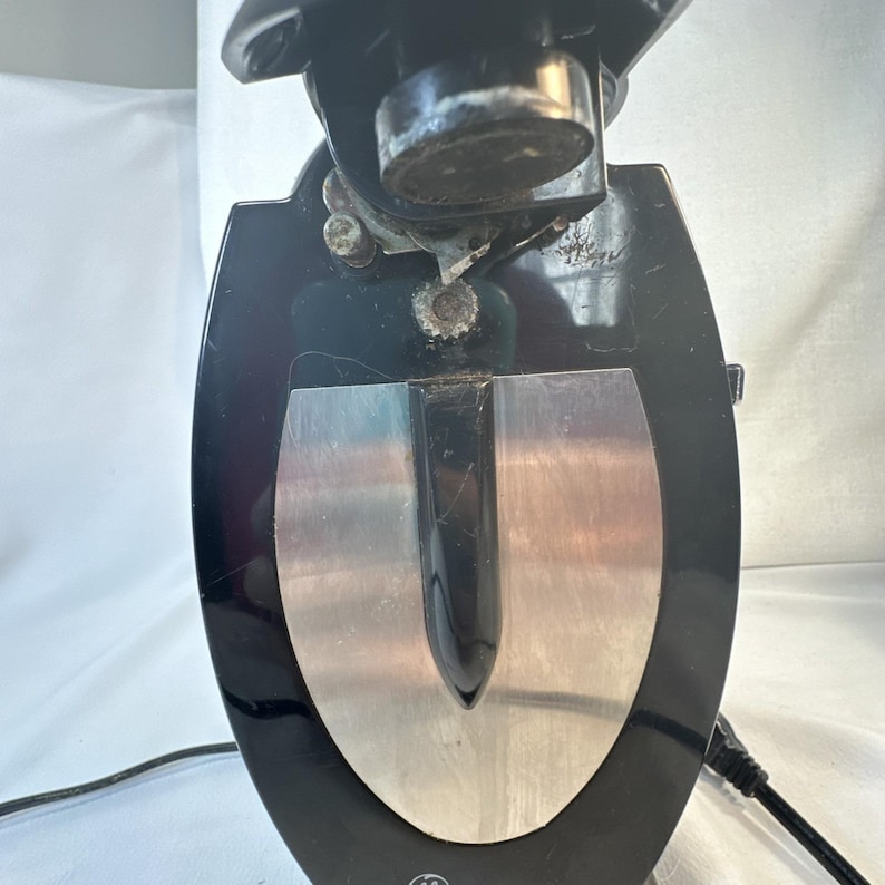 GE General Electric Tall Can Opener Knife Sharpener + Bag Bottle Opener - Black image 6