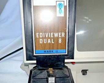 Editor de películas Baia Ediviewer Mark II Dual 8 vintage, sin probar, Light Works