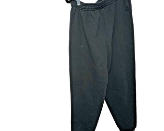 Pantalones deportivos olímpicos vintage de JC Penney USA para hombre, talla M, negros, estilo holgado Y2K.