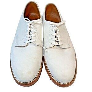 White Nubuck Shoes - Etsy display picture 1