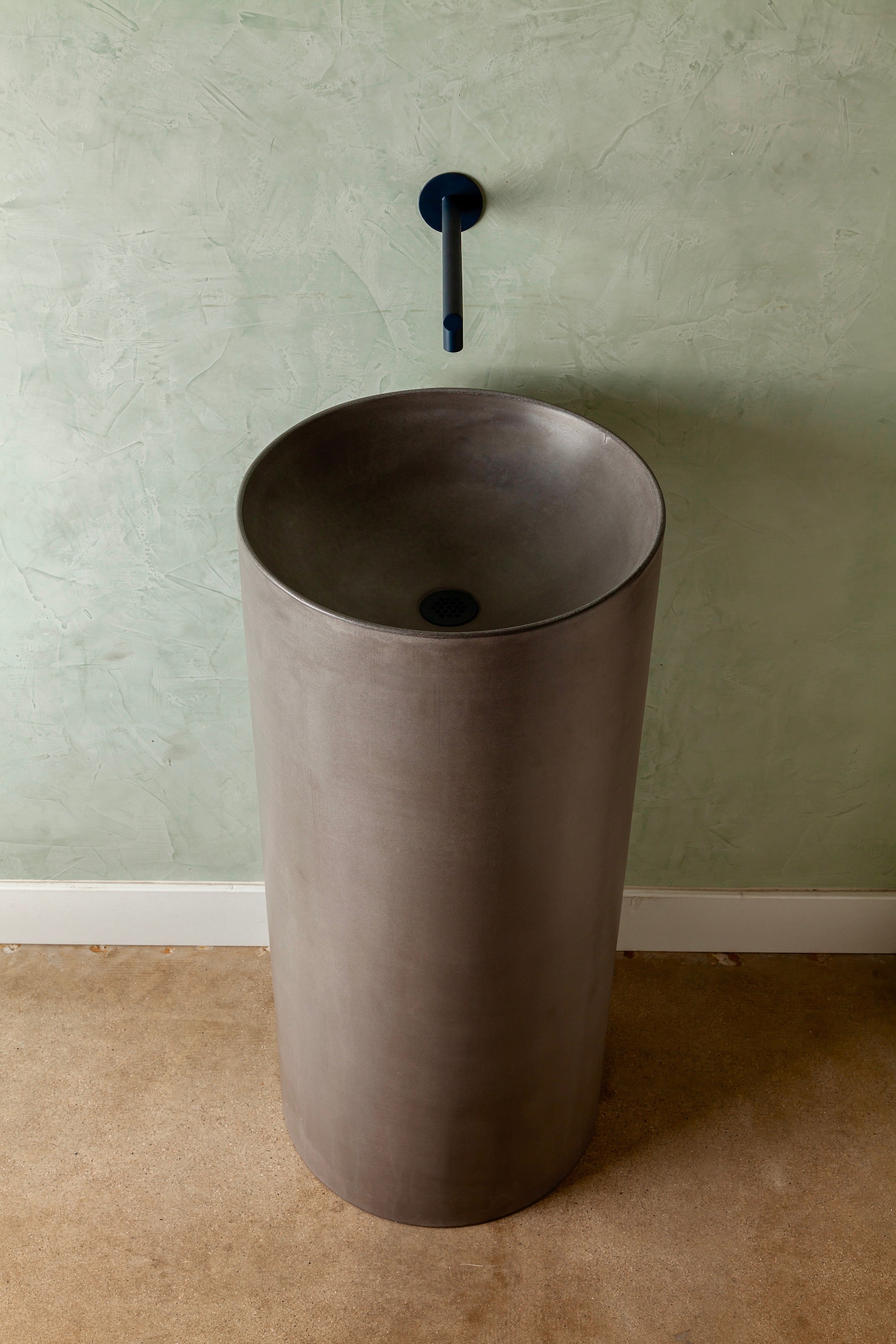Concrete Pedestal Sink Pedestal Sink Concrete Sink Free Etsy
