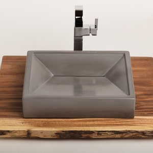 Concrete Vessel Sink, Concrete Sink, Vessel Sink, Bathroom Sink, FREE SHIPPING - 4 color options