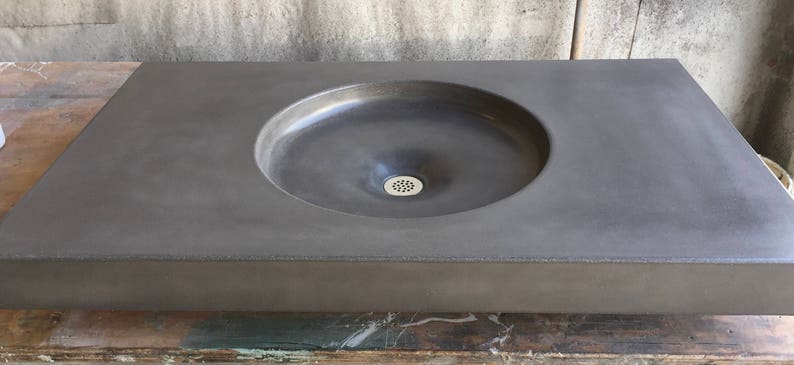 Photo inspiration: Custom Concrete Sink Handmade Modern Bathroom Basin Photo Inspiration