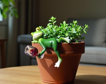 Tuinornament harskikker – grappig potdecor, grillig beeldje