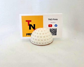 Tarjetero con forma de pelota de golf