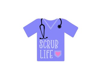 Scrub Life Sticker