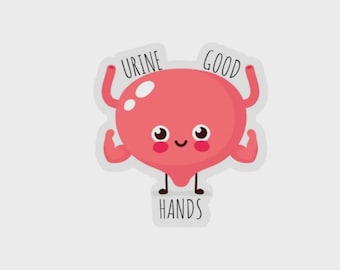 Urine Good Hands Sticker