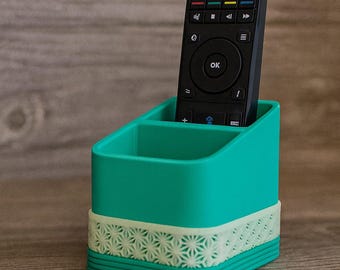 3D gedruckter Fernbedienungshalter TV-Fernbedienung, Home Organizer, zweifarbige Organizer Box, stilvolle Aufbewahrung zu Hause oder im Büro