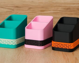 3D Gedruckter Fernbedienungshalter, Zweifarbiger Schreibtisch Organizer