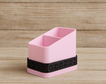 3D Gedruckter Fernbedienungshalter, Geometrischer zweifarbiger Organizer