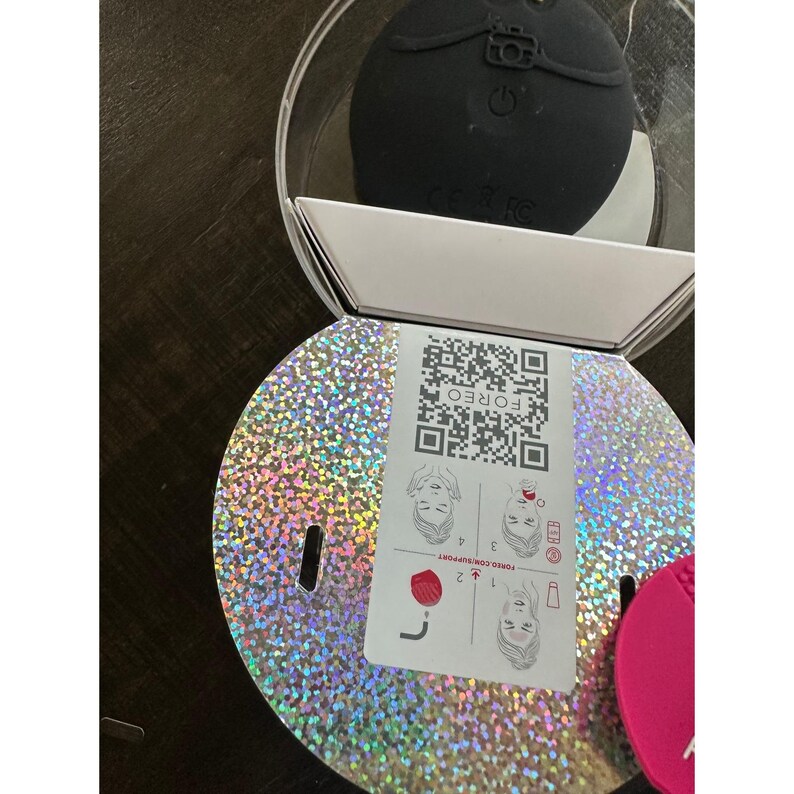 FOREO LUNA fofo Spazzola intelligente per la pulizia del viso Midnight Black Analizzatore della pelle NIP immagine 4