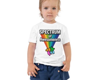 Toddler Neurodiversity Pride Tee | Spectrum of Awesomeness, Autism Acceptance