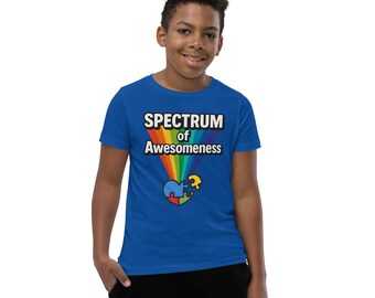 Camiseta infantil "Espectro de la Genialidad" / Camiseta juvenil "Orgullo de la Neurodiversidad y la Amabilidad"