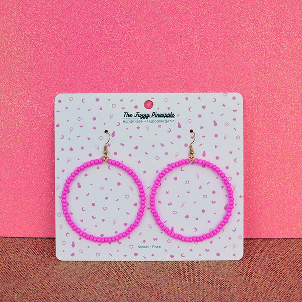 Pink Punchy Earrings