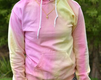 pink fuzzy sweatshirt