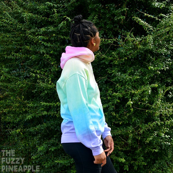 Rainbow Hippie Tie Dye Women's Hoodie