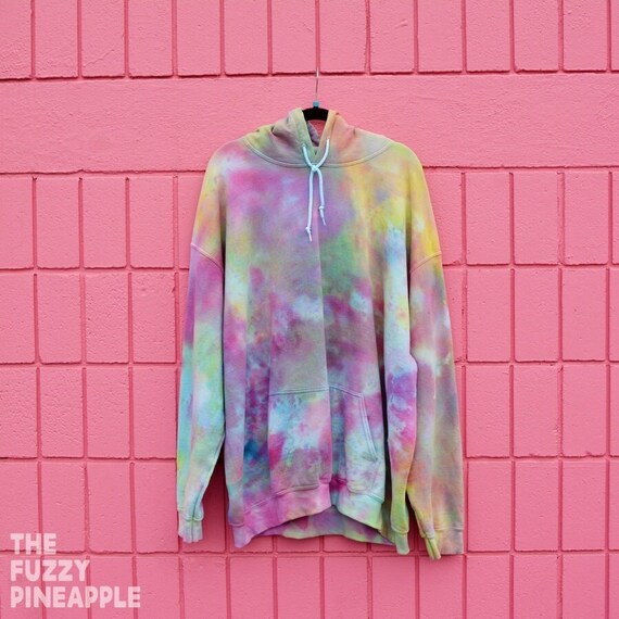 pastel color block hoodie pastell grÃ¼n