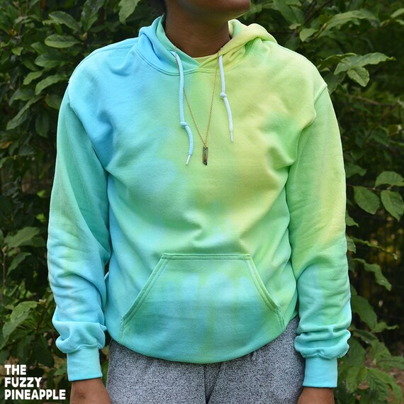 Pastel Blue Green Mint Hoodie Unisex XS S M L XL Etsy