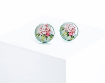 Floral stud oorbellen bloemen sieraden grote stud oorbellen lente sieraden