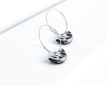 Dangle animal earrings Zebra jewelry