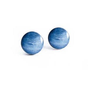 Neptune stud earrings Space earrings studs, cosmic jewelry, planets, galaxy post earrings 11 mm