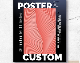 Stampa poster personalizzati da 20 pollici per 24 pollici. Qualsiasi disegno, immagine, diagramma, opera d'arte, ecc.