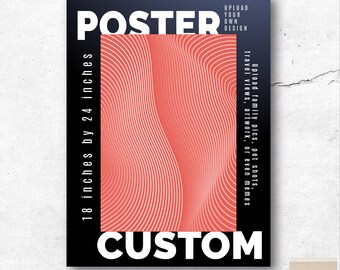 Stampa poster personalizzati da 18 pollici per 24 pollici. Qualsiasi disegno, immagine, diagramma, opera d'arte, ecc.