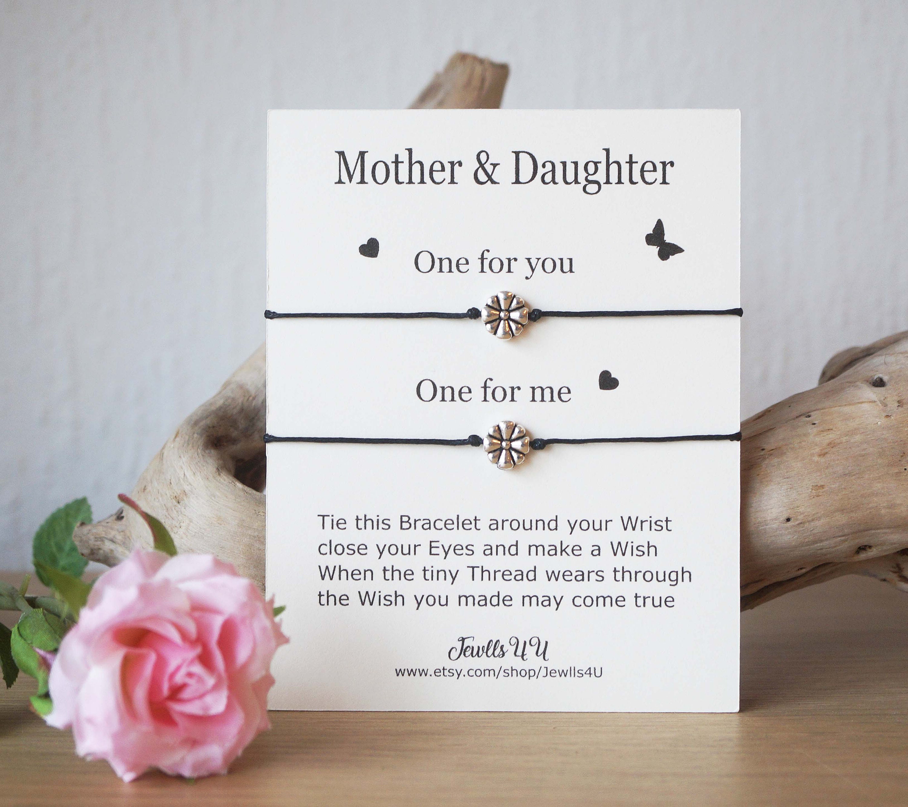 Mother and Daughter Wish Bracelet Mother Daughter Bracelet