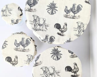 Handmade Reusable Cotton Jar and Bowl Covers with Food Grade Lining | Machine Washable