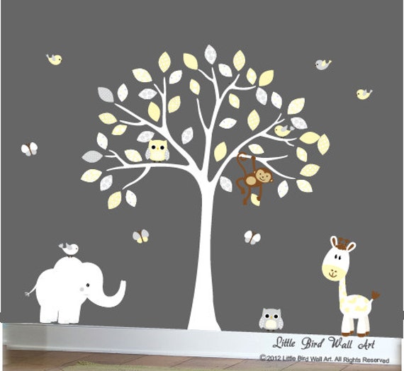Baby wall decal decals for baby baby room decor tree decal Etsy