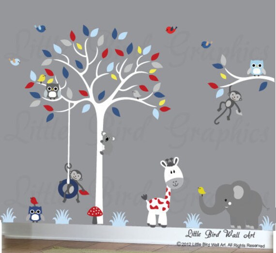 Wall Decals Nursery Stickers Chambre Bebe Little Bird Wall Etsy