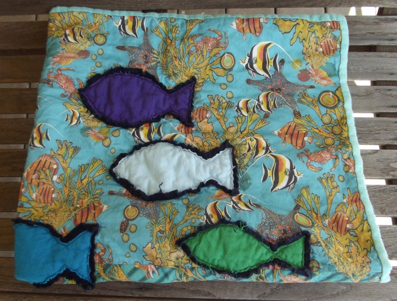 Fish in School Baby Quilt PDF Pattern image 3