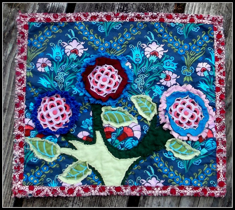 Wild Flower Mini Quilt Pattern image 1