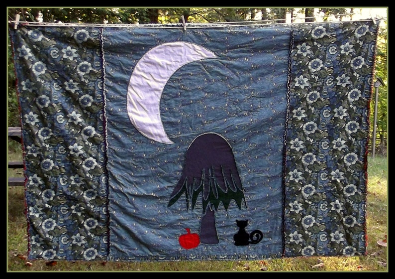 Moonlight on the Weeping Willow Tree Quilt Pattern | Etsy