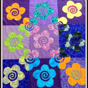 Inside Outside Flower Garden Quilt Pattern image 2