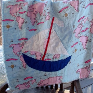 Segelboot Baby Quilt Anleitung