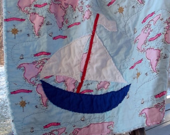 Sailboat Baby Quilt Pattern