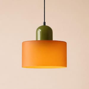 Nordic-style glass pendant light – Modern multicolored ceiling light (E27)