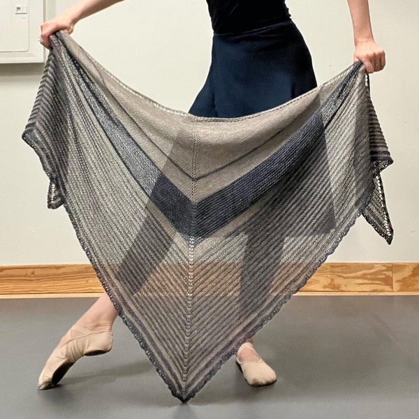 Knit Shawl Pattern Prayer Shawl Pattern Using Homespun Yarn Etsy Canada