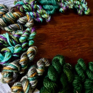 Yarn Earrings, Mini Skein Earrings, Hank of Yarn, Knitting, Crocheting